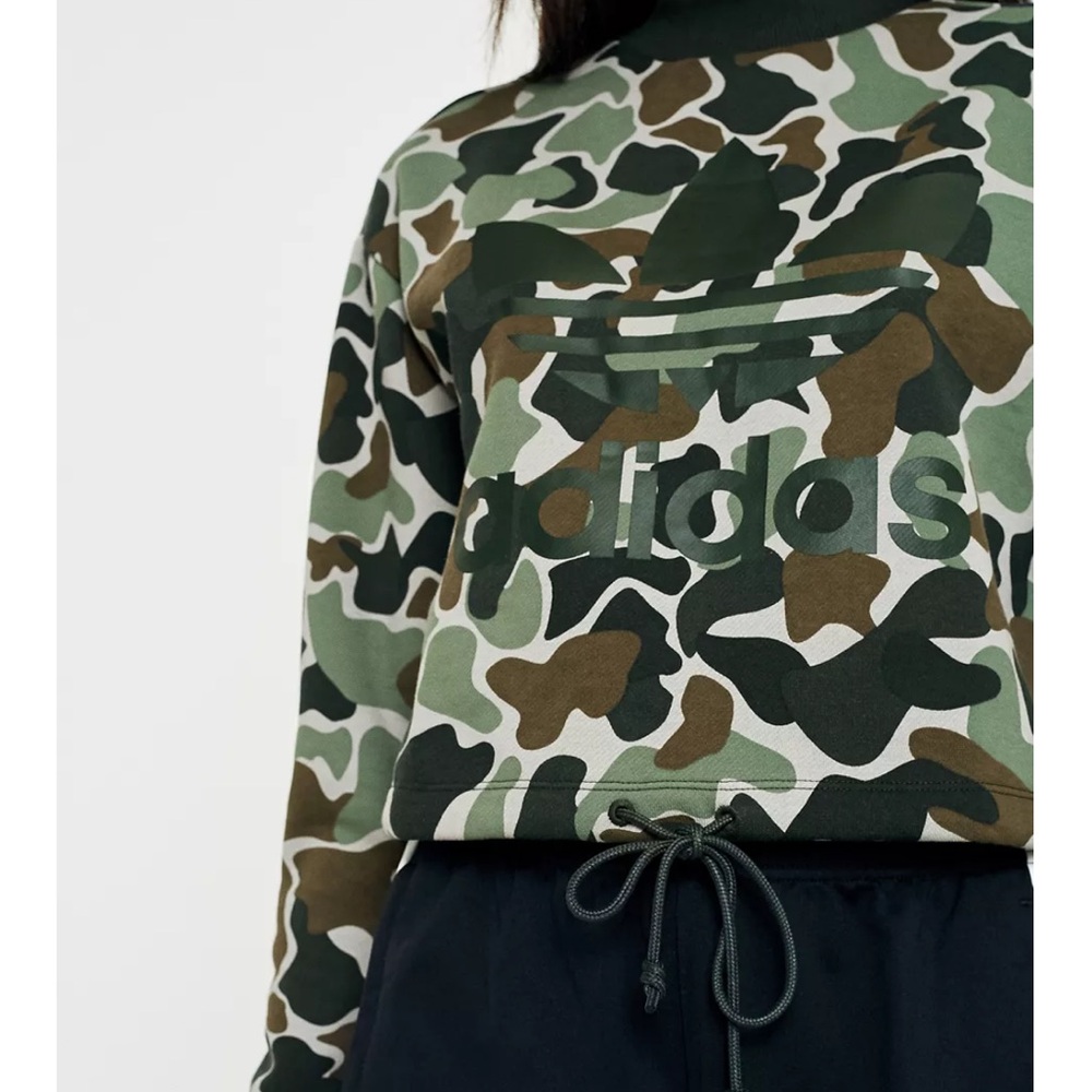 {EUC} ADIDAS Originals Camo Trefoil Sweatshirt - Picture 6 of 12
